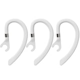 Universal 3 Pack Replacement Ear Hooks For Bluetooth Earpiece, Soft Silicon Earhooks Earphone Replacements, Compatible With New Bee, Plantronics, And Other Wireless Earpieces-White