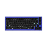 Q2 Custom Mechanical Keyboard Full Aluminum Wired Barebone Version, Qmk/Via Programmable Macro, Compatible With Mac Windows Linux, Hot-Swappable 65% Layout, Double-Gasket Diy Kit - Blue