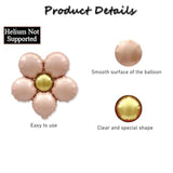 Daisy Balloons Pink Flower Balloons Kit Groovy Party Decorations For Birthday Wedding Anniversary Retro Hippie Groovy Boho Daisy Theme Party Decor Supplies 3Pcs