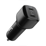 Spigen for USB C Car Charger, 65W Dual USB Car Charger Fast Charge(PD 3.0 45W+20W) Compatible with iPhone 17 16 Pro Max Plus 15 14 13 Mini Pixel MacBook iPad Pro M4 Air M2Galaxy S24 S23 Ultra Note