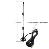 2.4Ghz 7Dbi Wifi Booster Antenna (2-Pack) - Sma Male Connector - Dual Band (2.4Ghz & 5.8Ghz) - Compatible With Wifi Router, Security Camera, Network Card, Usb Adapter