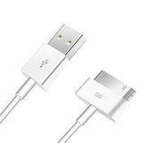 2Pcs 30 Pin Usb Sync Charging Cable Cord Replacement For Old Apple Iphone 4/4S 3G/3Gs, Ipad 1/2/3,Ipod Nano/Ipod Touch