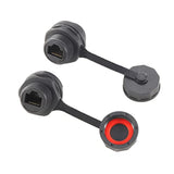 5Pcs Rj45 Panel Mount Coupler, Shielded Ip67 Waterproof Ethernet Connector Pas