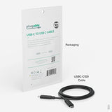 10Gbps USB C to USB C Cable, 3.3 feet (1 Meter), 5A, USB-IF Certified, USB 3.1 Gen 2 Type-C - Driverless (Pack of 5)