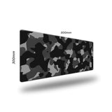 Black Grey And White Gaming Mouse Pad Large Xl Camo Gray Long Extended Pads Desk Mat Camouflage Big Mousepad For Home Office Decor Accessories Gamer (Camo 1)