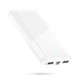 Portable-Charger-Power-Bank - 15000Mah Dual Usb Power Bank Output 5V3.1A Fast Charging Portable Charger Compatible With Smartphones And All Usb Devices (White)