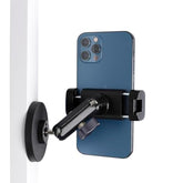 Gym Magnetic Phone Holder Mount With 360° Adjustable Dual Ballhead Magic Arm, Magnet Base Phone Mount For Gym Equipment, Refrigerator, Or Any Ferrous Metal Surface, Compatible With All Smartphones