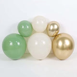 Sage Green White Sand Balloons Garland Arch Kit 155Pcs Sage Green Sand