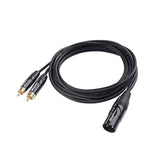 Cable Matters Dual RCA to XLR Stereo Audio Splitter Cable 6 ft / 1.8m (XLR to