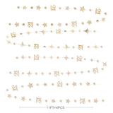 Champagne Gold 21St Birthday Decorations Number 21 Circle Dot Star Garland Metallic Streamer Banner Backdrop For Girls Boys Cheers To 21 Years Finally Legal Bday Happy 21St Anniversary Party Supplies