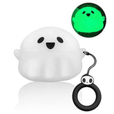 Compatible With Airpods Pro & Pro 2Nd Generation Case Cover, Luminous Cute Ghost Cases Designed For Airpod Pro/Pro 2, Soft Silicone Anime Funny 3D Cartoon Case For Men Women