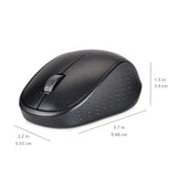 Wireless Keyboard And Mouse Combo, Full-Sized, Qwerty Layout, 2.4 Ghz Usb Plug & Play Receiver, Sleek Design, Black