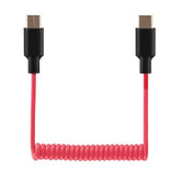 Audio Adapter Cable SC16 SC22 USB C to USB C for Rode Wireless GO II, ME, Pro Coiled Aux Cord Compatible with iPhone 16 15, McBook, PC, Laptop,