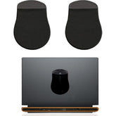 Slim Mouse Holder, Case For Magic Mouse, With Reusable Adhesive, No Glue Residue, Compact Elastic Pouch/Carrying Sleeve, Can Be Attached To Ipad Or Macbook (Black, 2 Pcs)