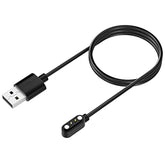Magnetic USB Smartwatch Charger for Yamay, Letsfit, Umidigi, Willful Black