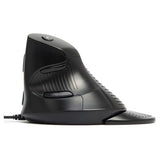 Wired Ergonomic Vertical Mouse, Vertical Mouse For Medium Hands, Removable Wrist Rest, Silent Click Ergo Mouse, Up To 4200 Dpi, 6 Programmable Buttons, Compatible With Laptop/Pc (M618Xu-Black)