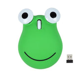 Wireless Mouse 2.4Ghz Lovely Cartoon Frog Shape Usb Mouse Portable Cordless Mouse With Usb Receiver, Kids Small Optical Mouse Computer Mouse For Laptop Computer