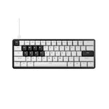 Pulsar Pcmk 3 He 60 Hall Effect Magnetic Gaming Keyboard, Rapid Trigger, Adjustable Actuation Magnetic Switch, 8K Polling, Ultra-Low Latency, Rgb Lighting, Hot-Swap, Double Shot Pbt Keycaps (White)