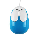 Cute Wired Mouse, Small Rabbit Shape Usb Wired Mouse 1600 Dpi Optical Mice Computer Mouse, Portable Corded Mice For Travel, Office, Home, Laptop, Computer (Blue)