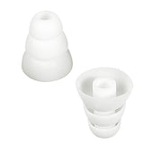 Earbud Tips Triple Flange Covers, 9 Pairs S/M/L Size Noise Isolating Silicone Cushion With 3.8Mm Connector Hole, Fit For Most In-Ear Earphones