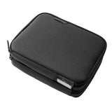 Folio Max Double Layer Tech Gear Pouch For Personal, Family, Work Travel Cable Organizer For Electronic Essentials, Chargers & Tech Accessories, With Label Identification In Black