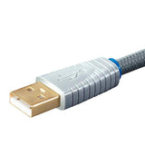 Monolith Usb Digital Audio Cable - Usb Type-A To Usb Type-B, Gold-Plated Connectors, 22Awg, 2 Meter, Gray