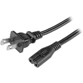 StarTech.com 10ft (3m) Laptop Power Cord, NEMA 1-15P to C7, 7A 125V, 18AWG, Laptop Replacement Cord, Printer Power Cable