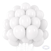 110 White 12" Balloons for Wedding, Birthday, Graduation, Baby Shower & Party Decorations