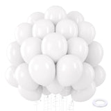 110 White 12" Balloons for Wedding, Birthday, Graduation, Baby Shower & Party Decorations