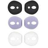 Fit In Case Airpod Eartips Covers Anti-Slip Earuds Cover Silicone Compatible With Airpods 2 & Airpods 1 Or Earpods ? Fit In The Charging Case ? 3 Pairs White/Gray/Black Wgb