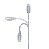 Usb-C To Usb-A 2.0 Fast Charger Cable, Nylon Braided Cord, 480Mbps Speed, Usb-If Certified, For Apple Iphone 16/15, Ipad, Samsung Galaxy, Tablets, Laptops, 6 Foot, Dark Grey