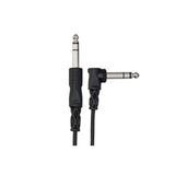 Css-103R 1/4 Inch Trs To Right-Angle1/4 Inch Trs Balanced Interconnect Cable, 3 Feet