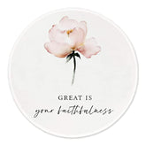 Lamentations Bible Verse Watercolor Flowers Mouse Pad 7.9 X 7.9 Inch,Art Print Non-Slip Rubber Base Mousepads For Home Office College Dorm Desk Decor,Flower Painting Gifts For Girls Women