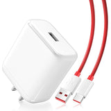 65W Warp Charger For Oneplus 13R Open Pad 10 Pro 10R 9 Pro 9 8T, 10V 6.5A Rapid Wall Power Adapter Fast Charger Block Replacement For Oneplus Nord 2T/9R/9Rt With Usb A To C Charge Cable 3.3Ft