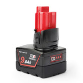 12V 9.0Ah Li-Ion Replacement 12V Battery Compatible With Milwaukee 48-11-0490 48-11-2402 48-11-2411 48-11-2430 48-11-2450 48-59-2440 12V Cordless Tools