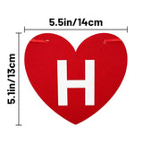 Pre-Strung Happy Anniversary Banner - No Diy Felt Wedding Anniversary Party Banner Sign Red Heart Garland For Romantic Wedding Decorations