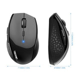 Bluetooth Mouse, 4800 Dpi Wireless Mouse, 2-Year Battery 6 Adjustable Dpi, 6 Buttons Compatible With Laptop/Windows/Computer - Black