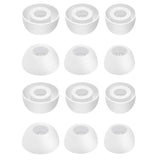 Replacement Ear Caps Cover Compatible With Huawei Freebuds 6I/5I Eartips, Soft Silicone Ear Tips Earbuds Cushions Tip Covers For Huawei Freebuds 6I/5I/4I, 3 Sizes 6 Pairs (White)