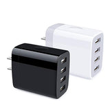 Multiple Usb Wall Charger, 2Pack 4-Multi Port Usb Charger Cube 4.8A Fast Charging Block Plug Box For Iphone 17 16E 16 15 14 13 12 Pro Max Samsung Galaxy A17 A16 A15 A56 A55 S25 Ultra S24 Ultra