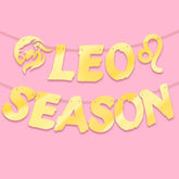 Gold Leo Season Banner Big Leo Energy July August Birthday Zodiac Party Decor