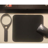 ?9.1 X 7.9 Inch? Basics Mouse Pad, Delicate Stitched Edge, Non-Slip Natural Rubber Base, Computer Gaming Mousepad, Durable Cloth Surface Desk Mat, Easy Gliding, Washable, Portable, Black