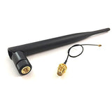 Replacement 2.4Ghz Ps4 Wifi Bluetooth Antenna 2.4G 6Dbi Wireless Router Omni Aerial With Sma Male Connector With Sma Female To Ufl. Ipx Pigtail Cable 1.13 15Cm