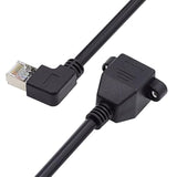 cablecc 90 Degree Right Angled 8P8C FTP STP UTP Cat6 Male to Female LAN Ethern
