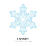 6 Pcs Blue Snowflake Balloons Large 36Inch Foil Mylar Balloons For Winter Christmas New Year Ice Snow Wonderland Frozen Themed Birthday Wedding Party Decorations