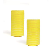 2 Pack 6 Inch Metallic Poly Mesh Ribbon (Total 20 Yards,Candy Yellow)