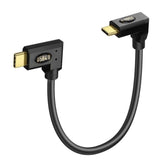 Usb4 C Cable 90 Degree Right Angle Usb C To Usb C Cable 240W Usb4.0 Type C Fast Charging Cable Support Thunderbolt 3 8K Video 40Gbps Data Transfer For Phone Power Bank Ssd 0.3M