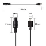 5V Dc 5.5 2.1Mm Female To Usb Type C Adapter Cable Connector Power Extension C