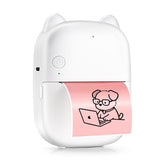 Ai Voice Sticker Printer, Portable Voice Controlled Mini Printer, Inkless Thermal Sticker Maker For Home Office Study Notes & Label Diy (1 Roll Sticker Paper Included)