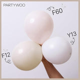 Beige Balloons 50 Pcs 12 Inch Cream Ivory Sand White Nude Balloons Wedding Bridal Graduation Baby Shower Gender Reveal Birthday Boho Party Decorations White-F60