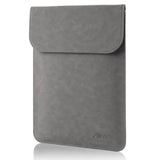 13-13.3 Inch Laptop Sleeve Case For Macbook Pro 14 2021–2024 (A2918, A2992, A3112, A3401, A3185)/Macbook Air 13 2010-2017/Macbook Pro 13 2010-2015, Pu Suede Leather Laptop Case Cover, Gray
